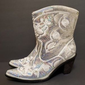 Helen's Heart Sequined Cowgirl Western Boots